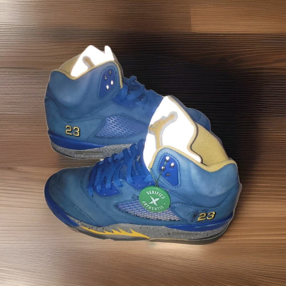 Air Jordan 5 Retro JSP Laney Varsity Royal Style # CD2720-400 Size 10 Authentic